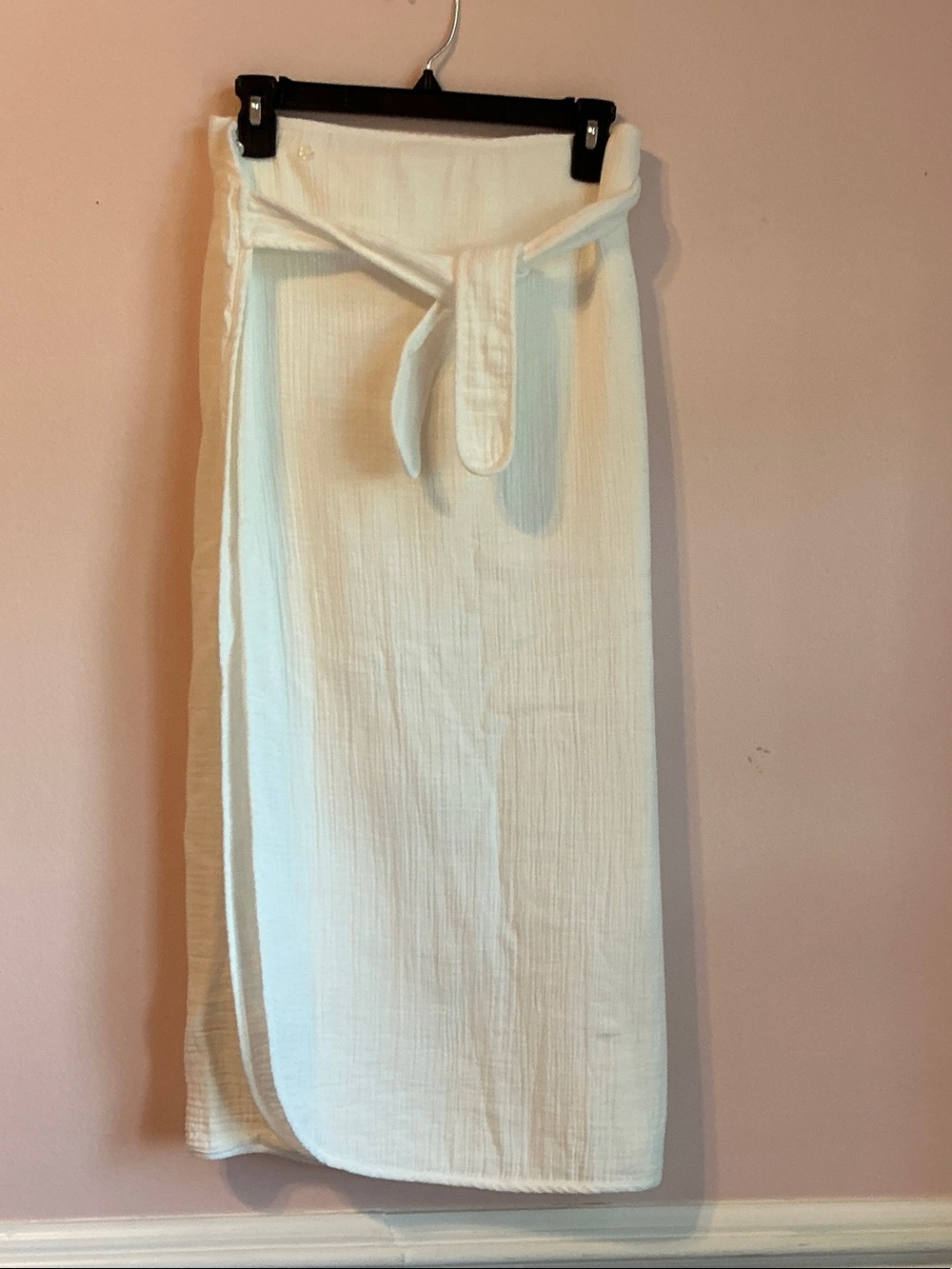 Soft white bath wrap